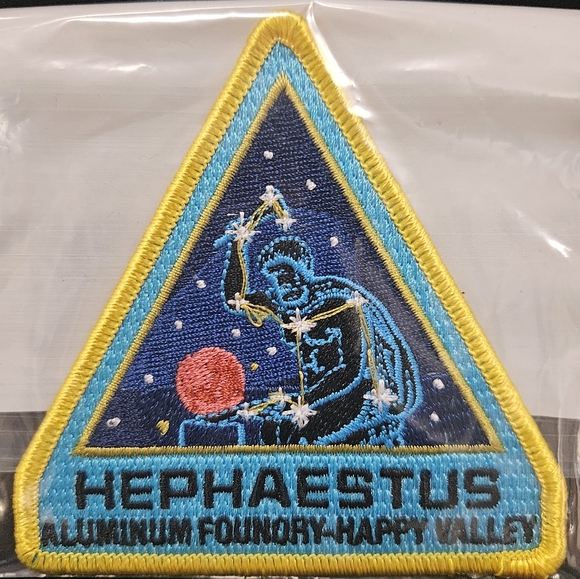 For All Of Mankind Hephaestus Aluminum Foundry Happy Valley Embroidered Iron On - Picture 4 of 4